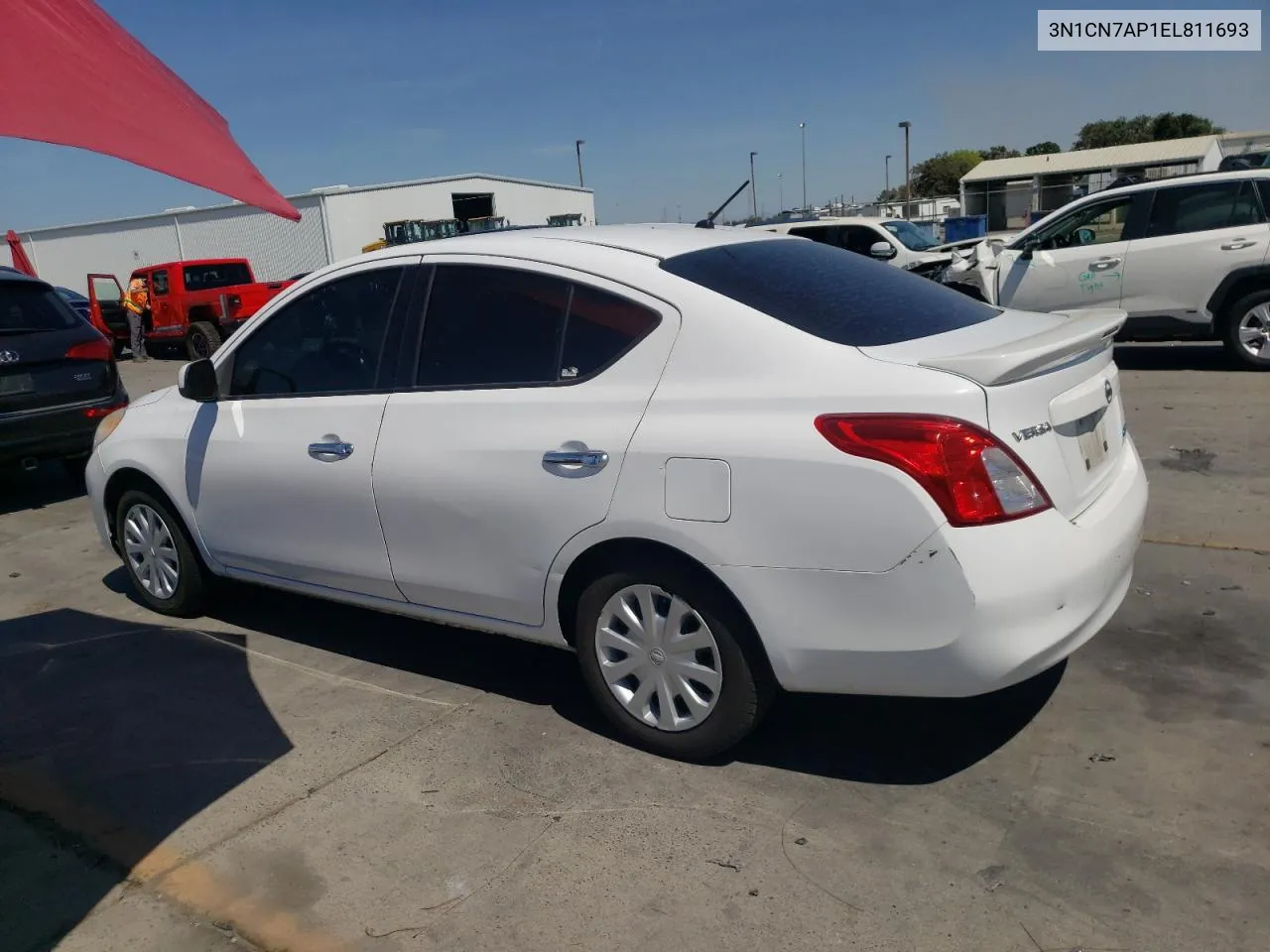 2014 Nissan Versa S VIN: 3N1CN7AP1EL811693 Lot: 69158424