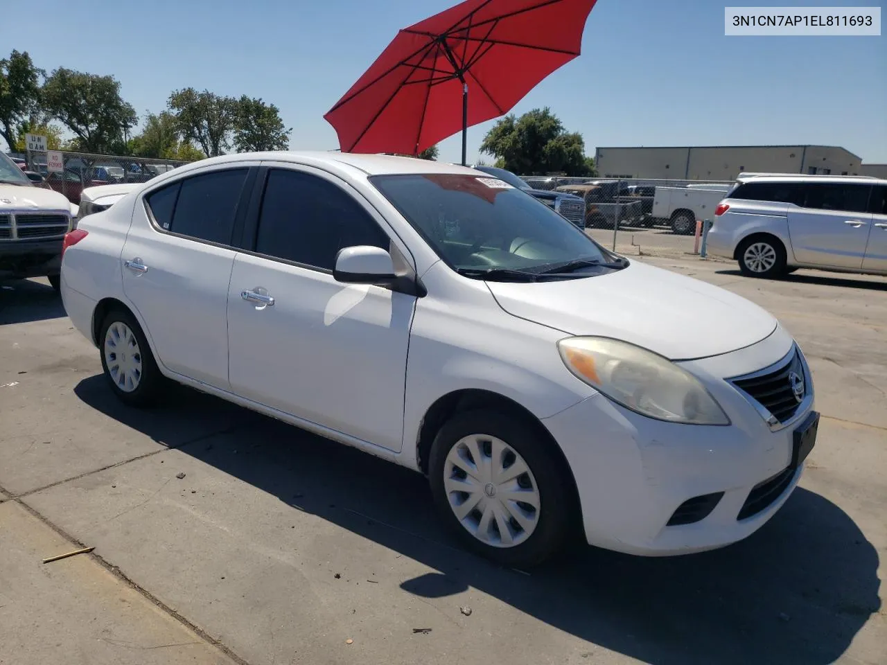 2014 Nissan Versa S VIN: 3N1CN7AP1EL811693 Lot: 69158424