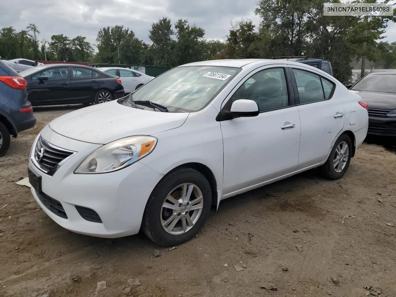 2014 Nissan Versa S VIN: 3N1CN7AP1EL854088 Lot: 70561154