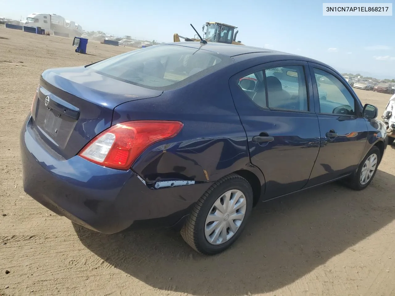 2014 Nissan Versa S VIN: 3N1CN7AP1EL868217 Lot: 70943294