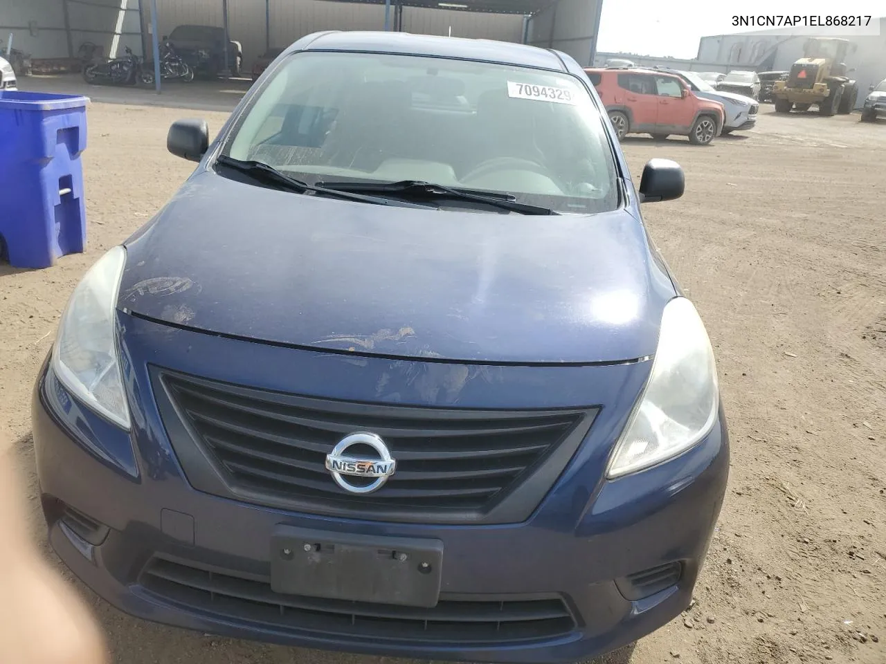 2014 Nissan Versa S VIN: 3N1CN7AP1EL868217 Lot: 70943294