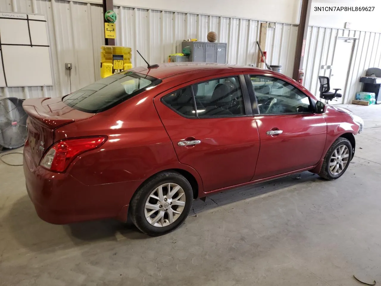 2017 Nissan Versa S VIN: 3N1CN7AP8HL869627 Lot: 63110114