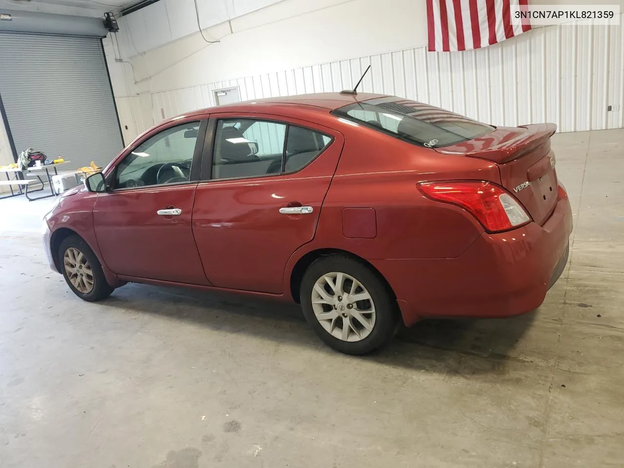 2019 Nissan Versa S VIN: 3N1CN7AP1KL821359 Lot: 62874014