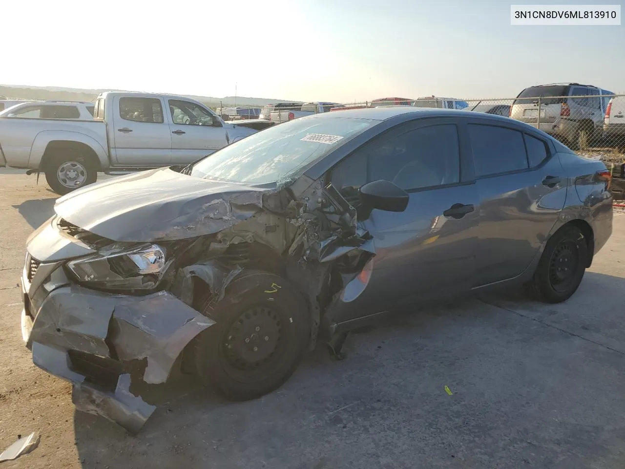 2021 Nissan Versa S VIN: 3N1CN8DV6ML813910 Lot: 66883764