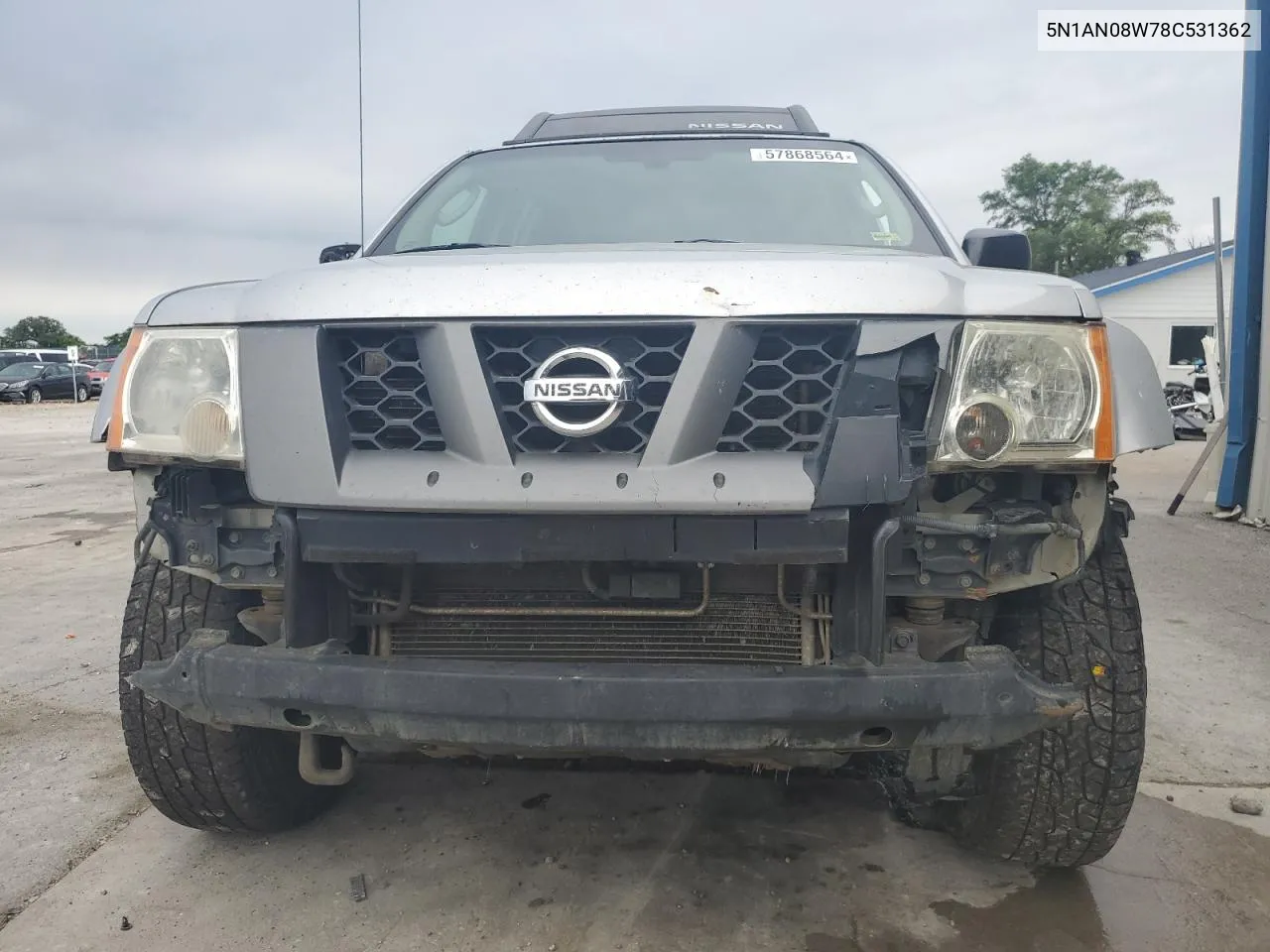 2008 Nissan Xterra Off Road VIN: 5N1AN08W78C531362 Lot: 57868564