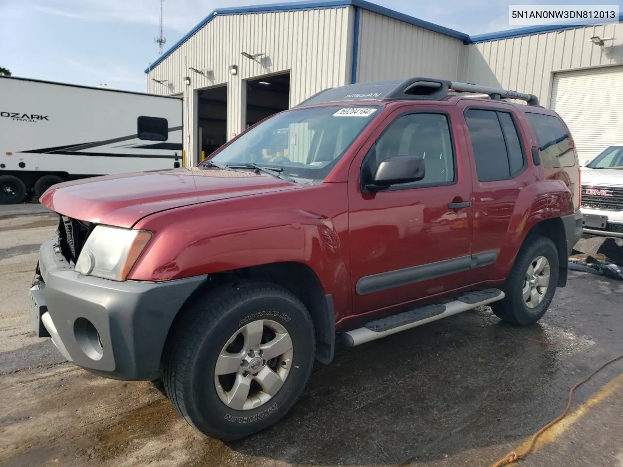 2013 Nissan Xterra X VIN: 5N1AN0NW3DN812013 Lot: 69284164