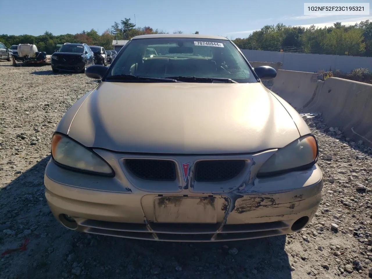 2003 Pontiac Grand Am Se1 VIN: 1G2NF52F23C195321 Lot: 70740944