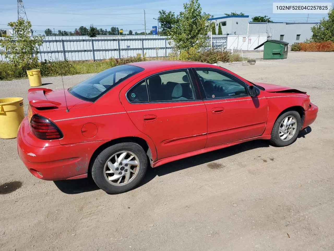 2004 Pontiac Grand Am Se1 VIN: 1G2NF52E04C257825 Lot: 70435434