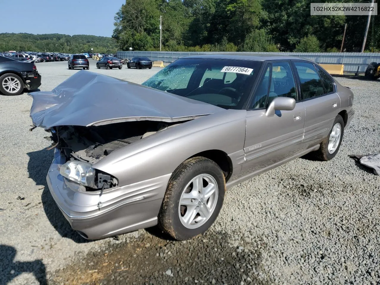 1998 Pontiac Bonneville Se VIN: 1G2HX52K2W4216822 Lot: 66777564