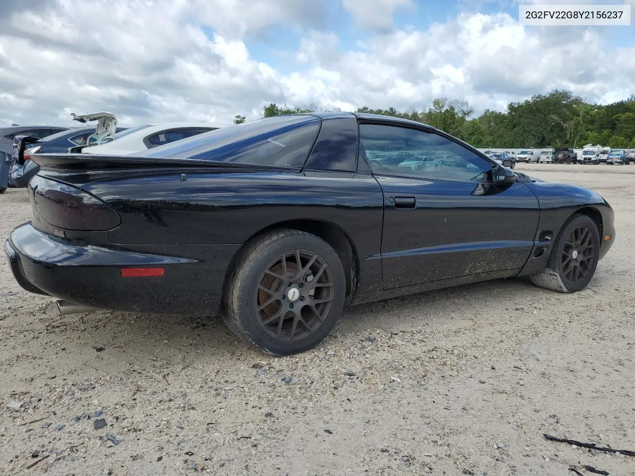 2000 Pontiac Firebird Formula VIN: 2G2FV22G8Y2156237 Lot: 65028224