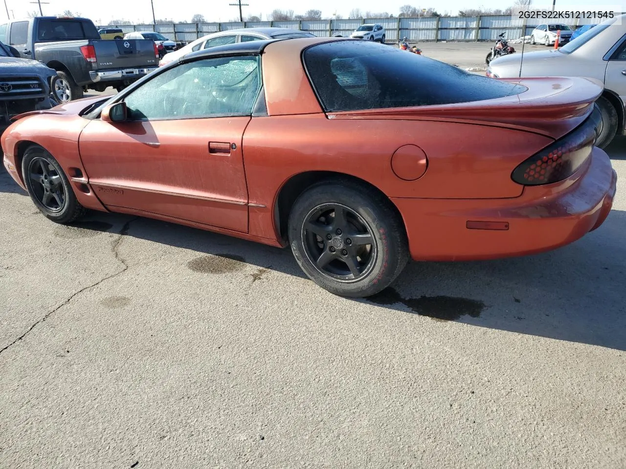 2001 Pontiac Firebird VIN: 2G2FS22K512121545 Lot: 46057044