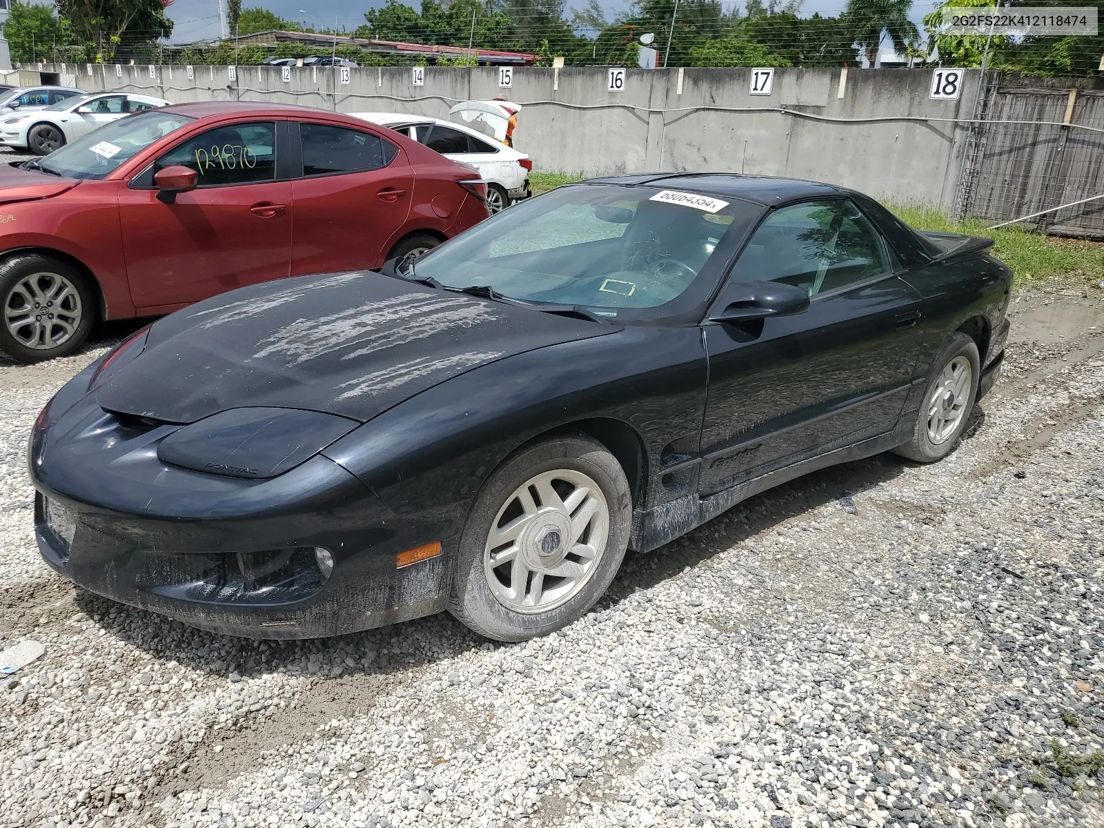 2001 Pontiac Firebird VIN: 2G2FS22K412118474 Lot: 68064354