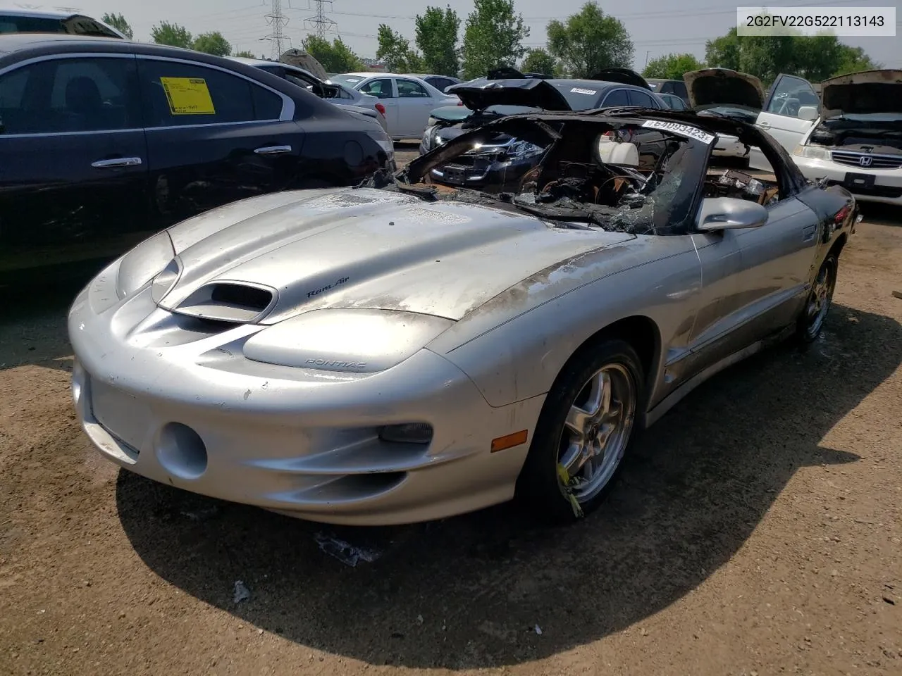 2002 Pontiac Firebird Formula VIN: 2G2FV22G522113143 Lot: 64093423