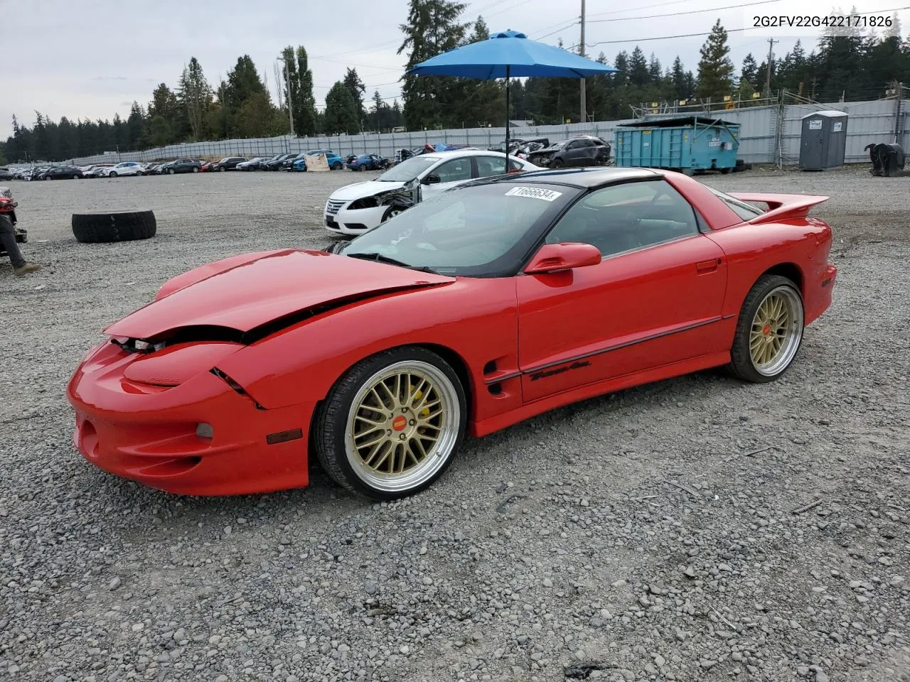 2002 Pontiac Firebird Formula VIN: 2G2FV22G422171826 Lot: 71666634