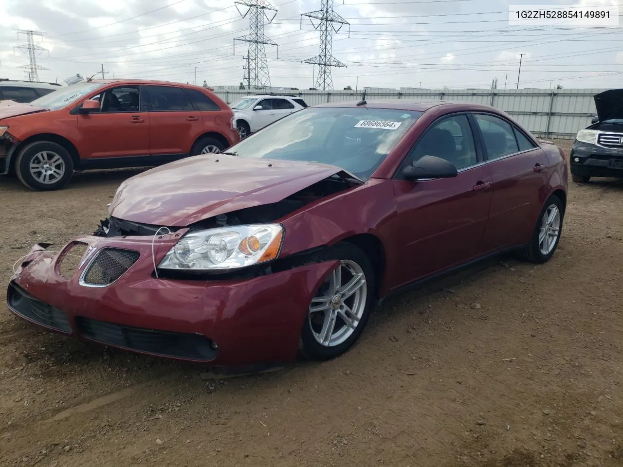 2005 Pontiac G6 Gt VIN: 1G2ZH528854149891 Lot: 68686564