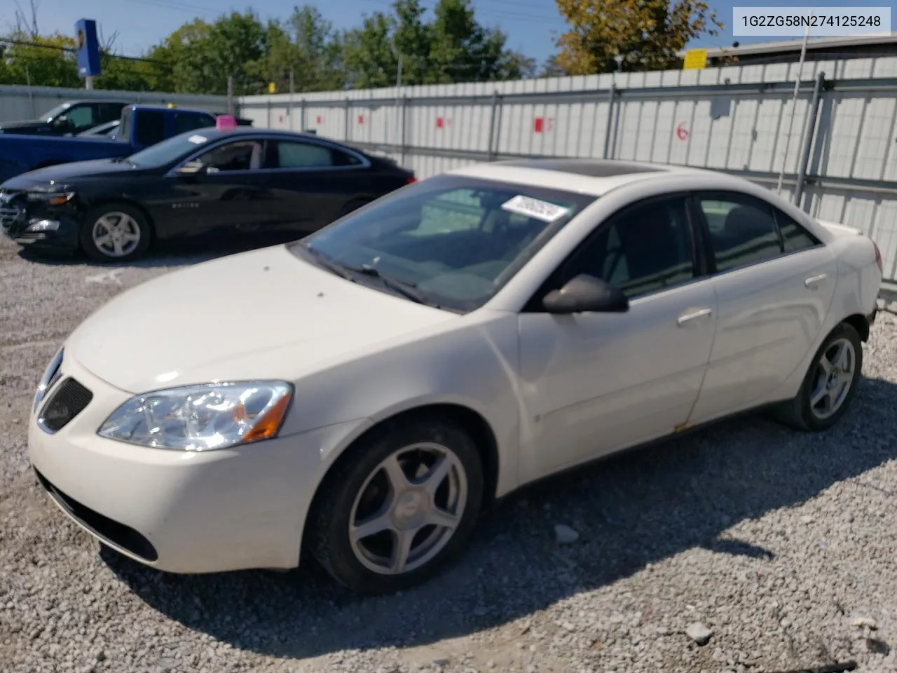 2007 Pontiac G6 Base VIN: 1G2ZG58N274125248 Lot: 70960524