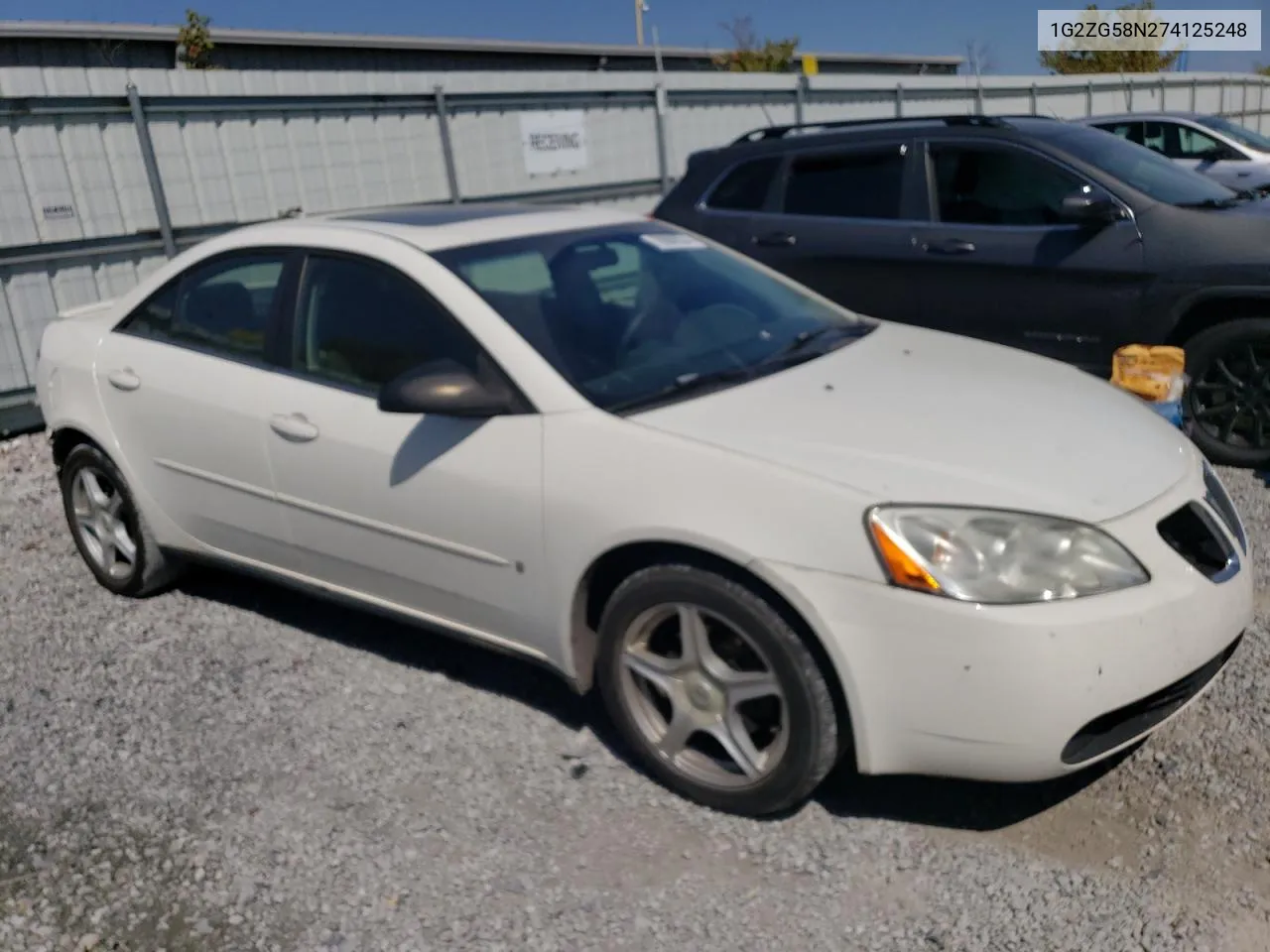 2007 Pontiac G6 Base VIN: 1G2ZG58N274125248 Lot: 70960524