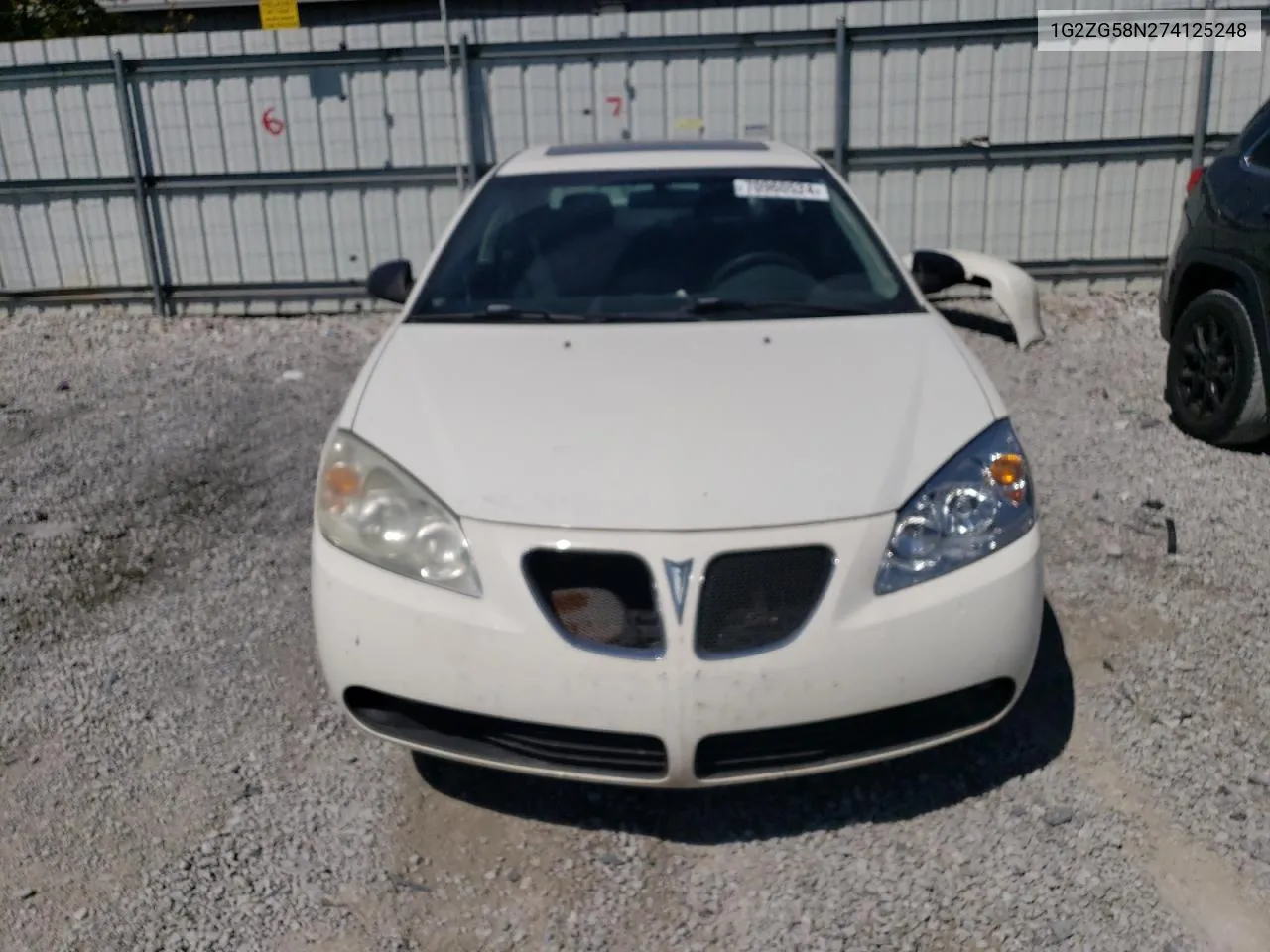 2007 Pontiac G6 Base VIN: 1G2ZG58N274125248 Lot: 70960524