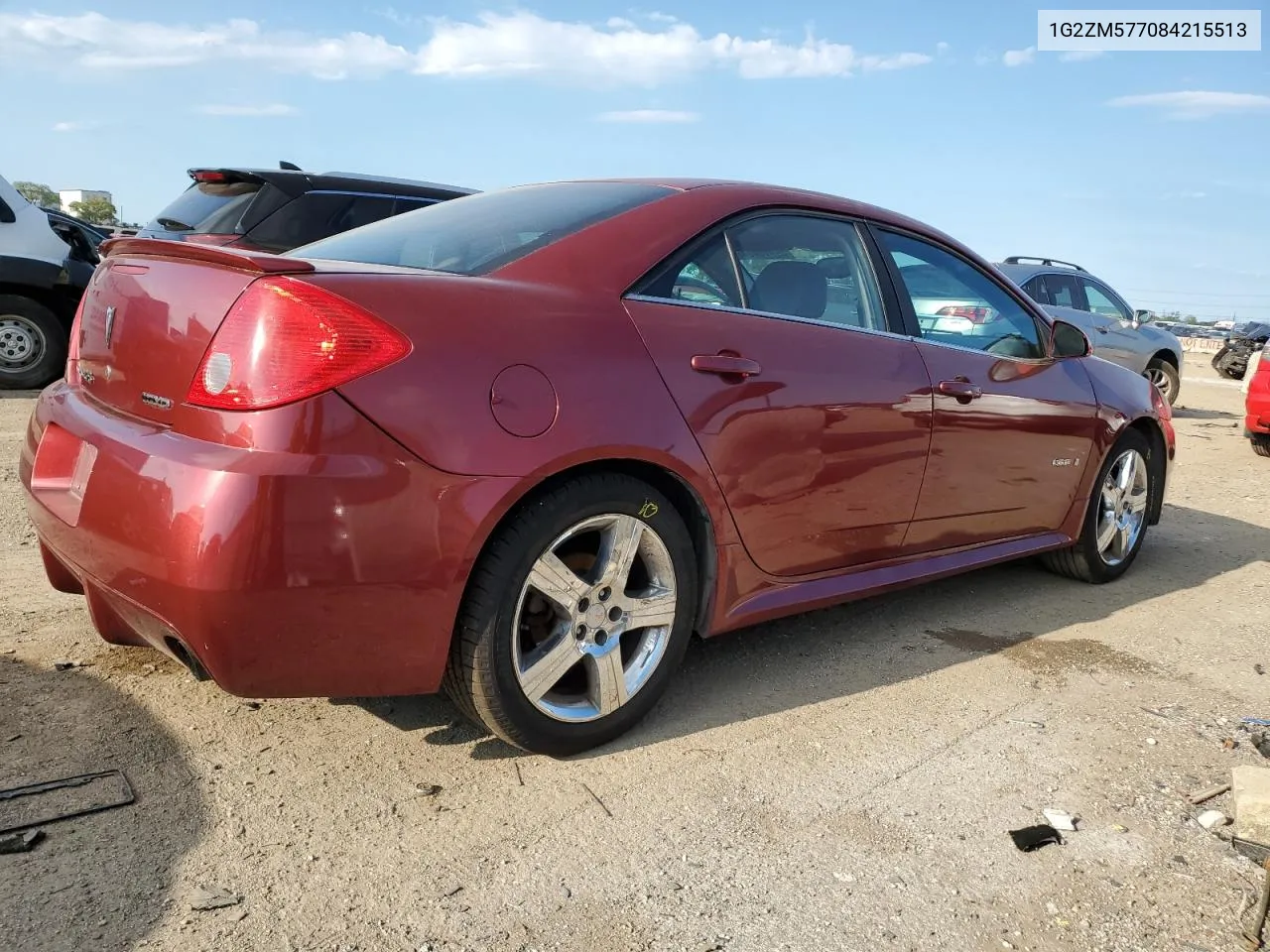 2008 Pontiac G6 Gxp VIN: 1G2ZM577084215513 Lot: 59970404