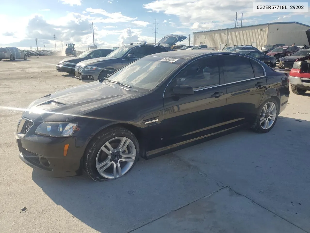 2008 Pontiac G8 VIN: 6G2ER57718L129202 Lot: 70989824