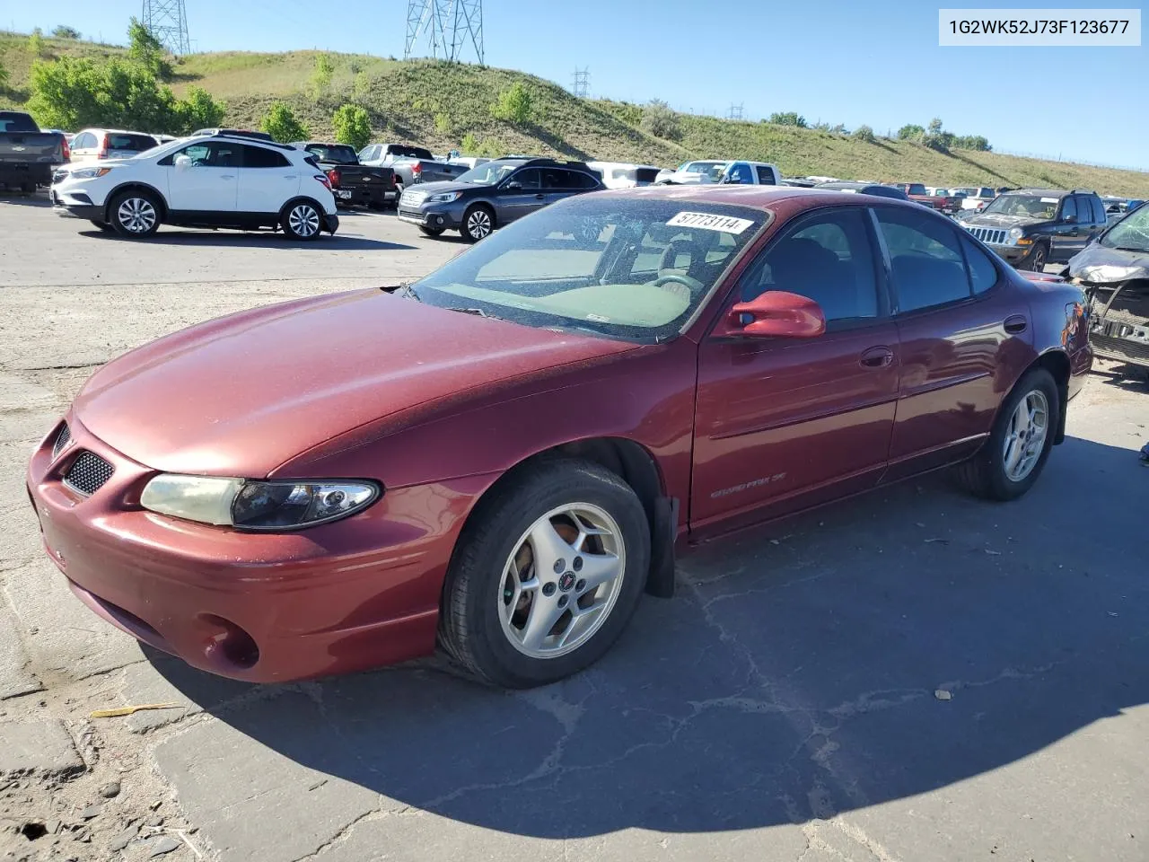 1998 Pontiac Grand Prix Se VIN: 1G2WK52J73F123677 Lot: 57773114