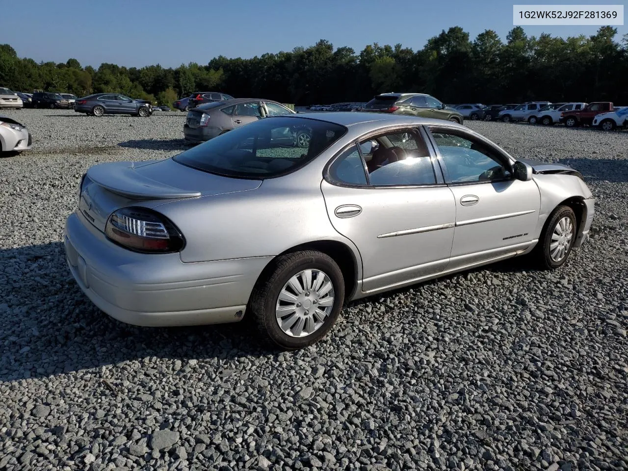 1G2WK52J92F281369 2002 Pontiac Grand Prix Se