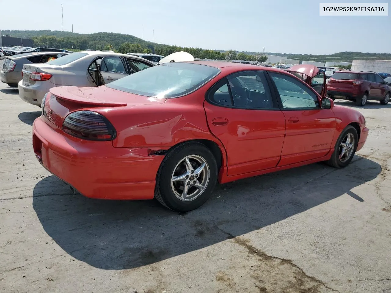 2002 Pontiac Grand Prix Gt VIN: 1G2WP52K92F196316 Lot: 71720964