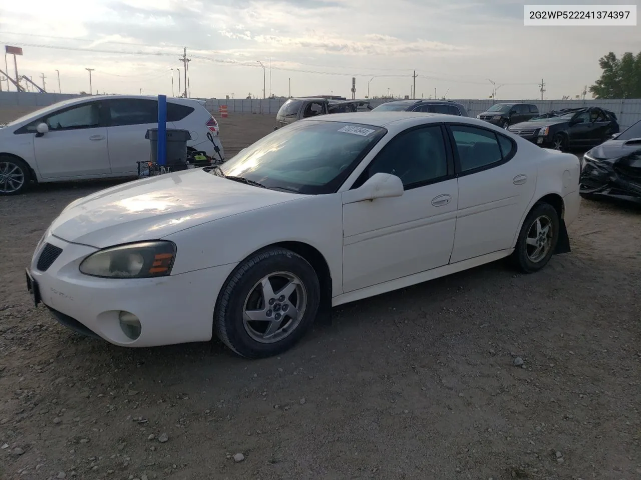 2004 Pontiac Grand Prix Gt VIN: 2G2WP522241374397 Lot: 70274544