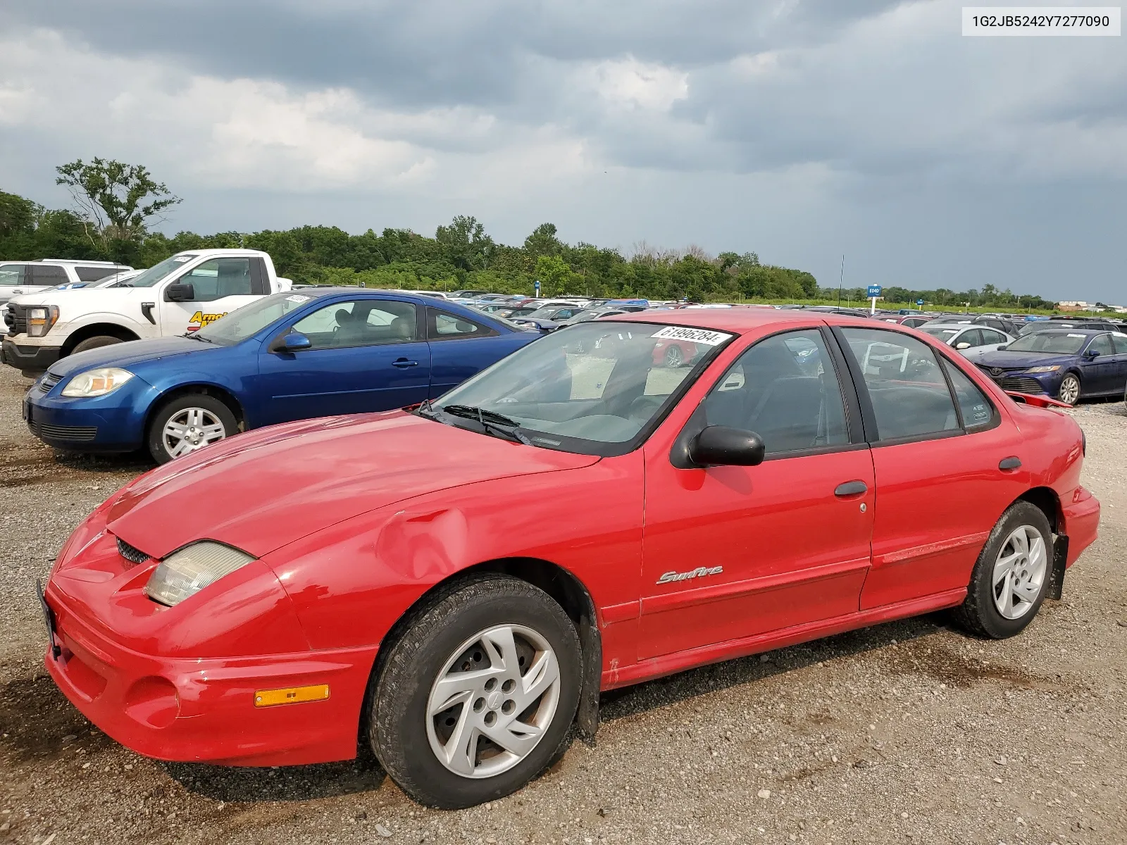 2000 Pontiac Sunfire Se VIN: 1G2JB5242Y7277090 Lot: 61996284