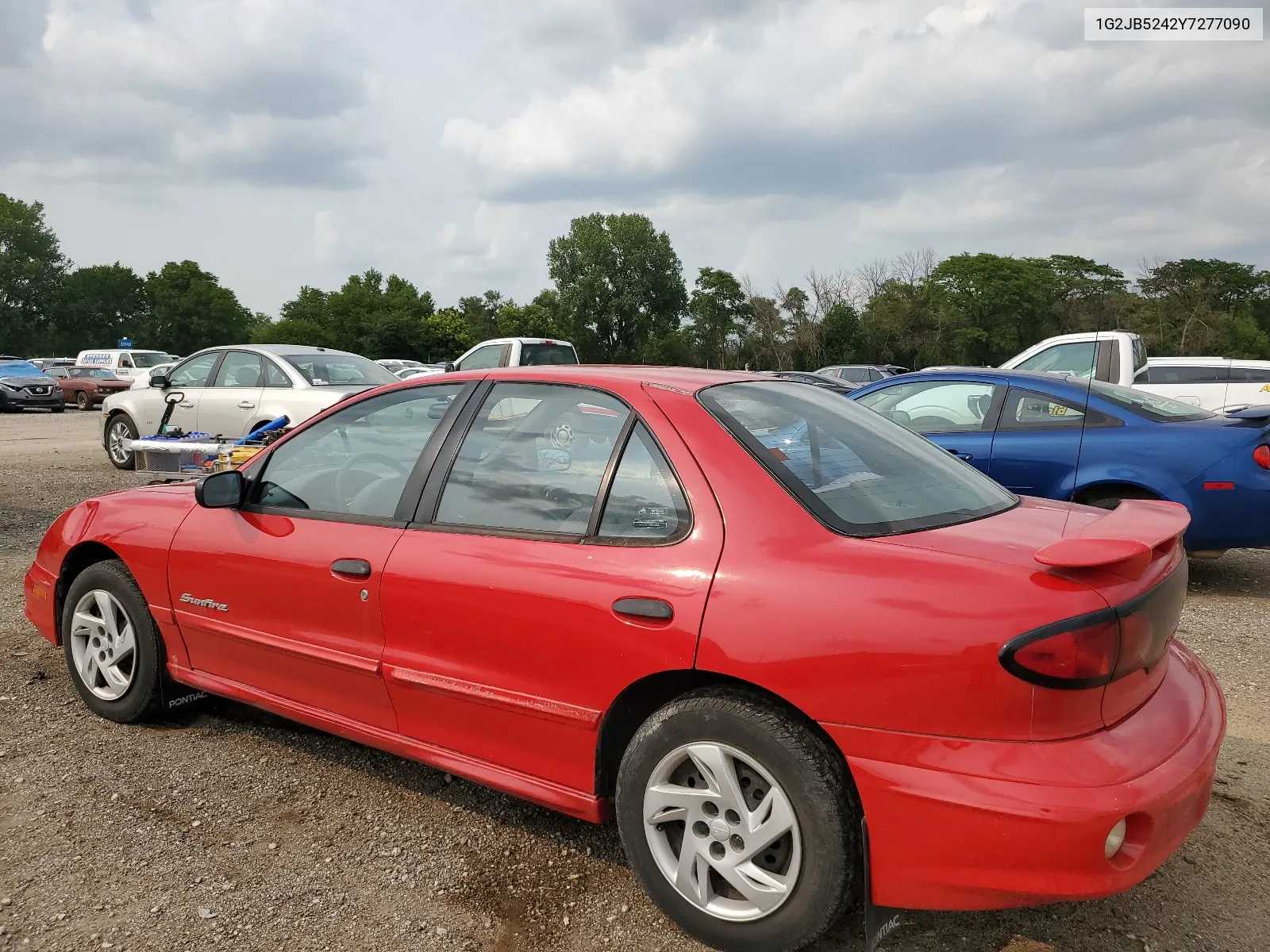 2000 Pontiac Sunfire Se VIN: 1G2JB5242Y7277090 Lot: 61996284