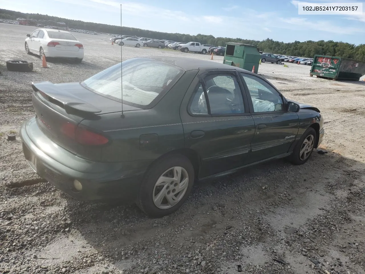 2000 Pontiac Sunfire Se VIN: 1G2JB5241Y7203157 Lot: 69757564