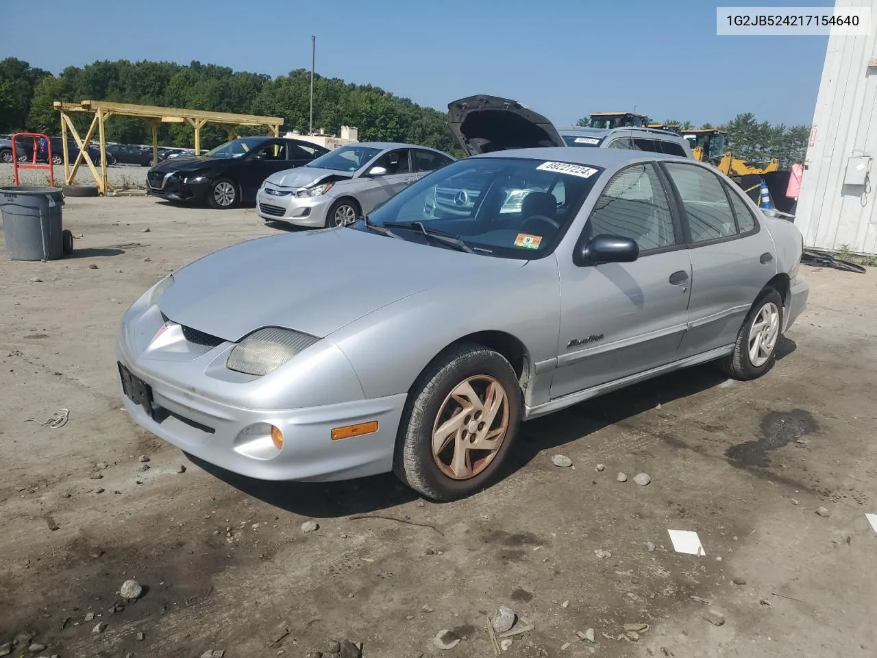 2001 Pontiac Sunfire Se VIN: 1G2JB524217154640 Lot: 69227224