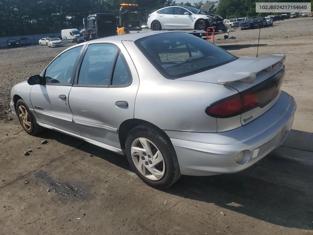 2001 Pontiac Sunfire Se VIN: 1G2JB524217154640 Lot: 69227224