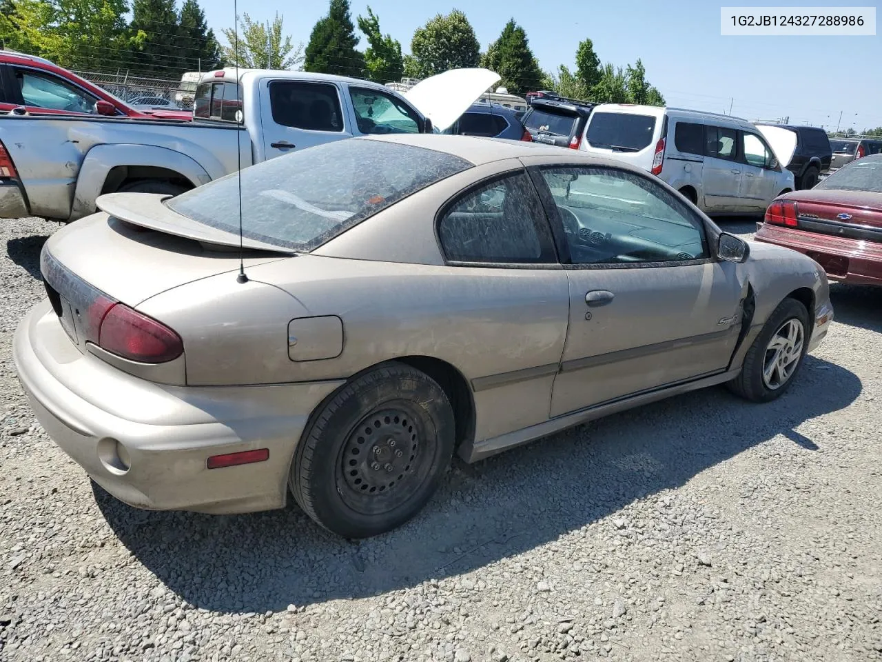 2002 Pontiac Sunfire Se VIN: 1G2JB124327288986 Lot: 64072634