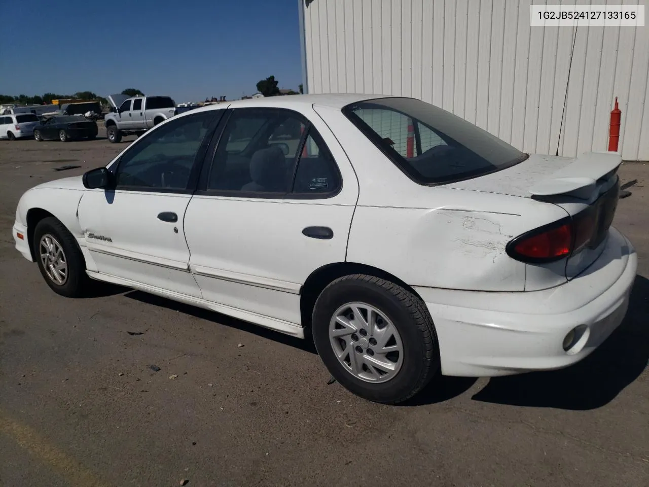 2002 Pontiac Sunfire Se VIN: 1G2JB524127133165 Lot: 68765564