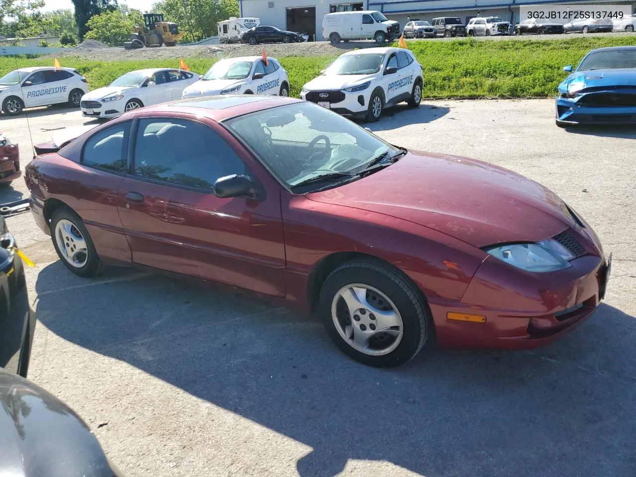 2005 Pontiac Sunfire VIN: 3G2JB12F25S137449 Lot: 56626434