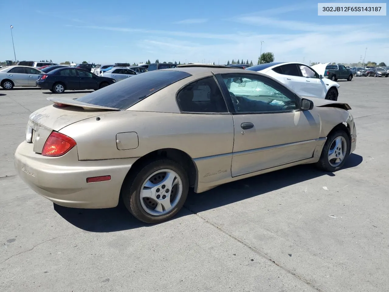 2005 Pontiac Sunfire VIN: 3G2JB12F65S143187 Lot: 70861164