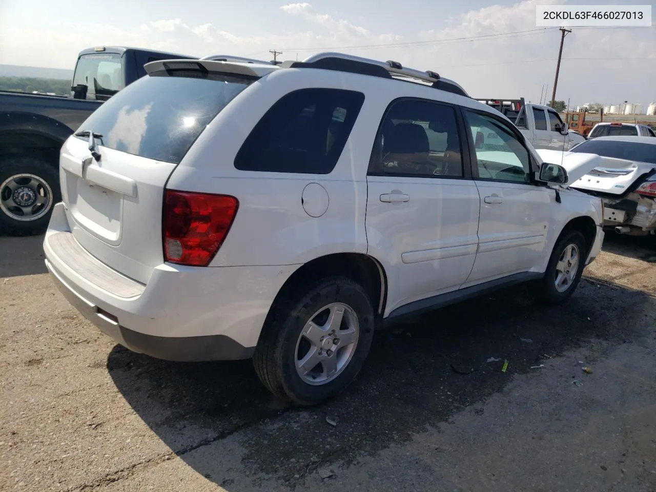 2006 Pontiac Torrent VIN: 2CKDL63F466027013 Lot: 63811294