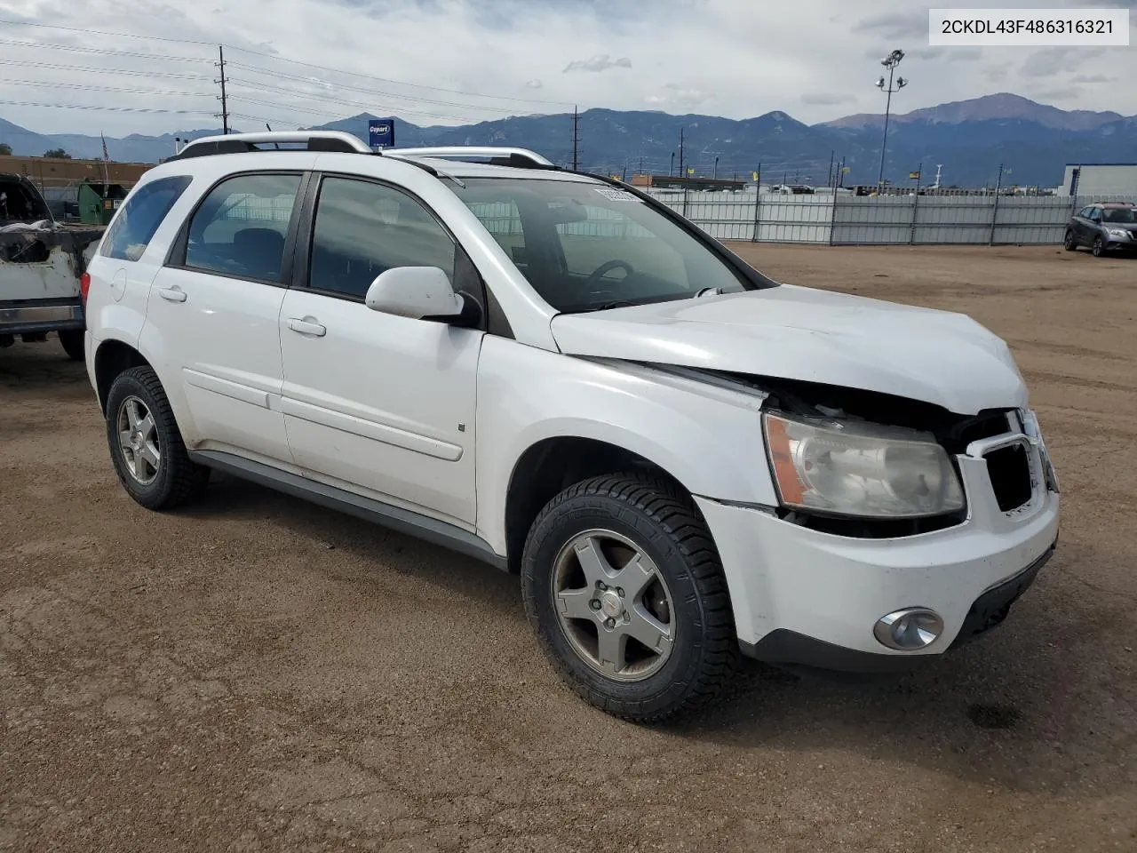 2CKDL43F486316321 2008 Pontiac Torrent