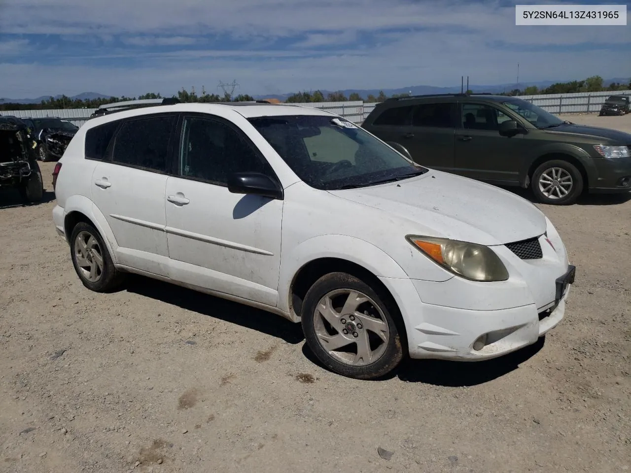 2003 Pontiac Vibe Gt VIN: 5Y2SN64L13Z431965 Lot: 67673924