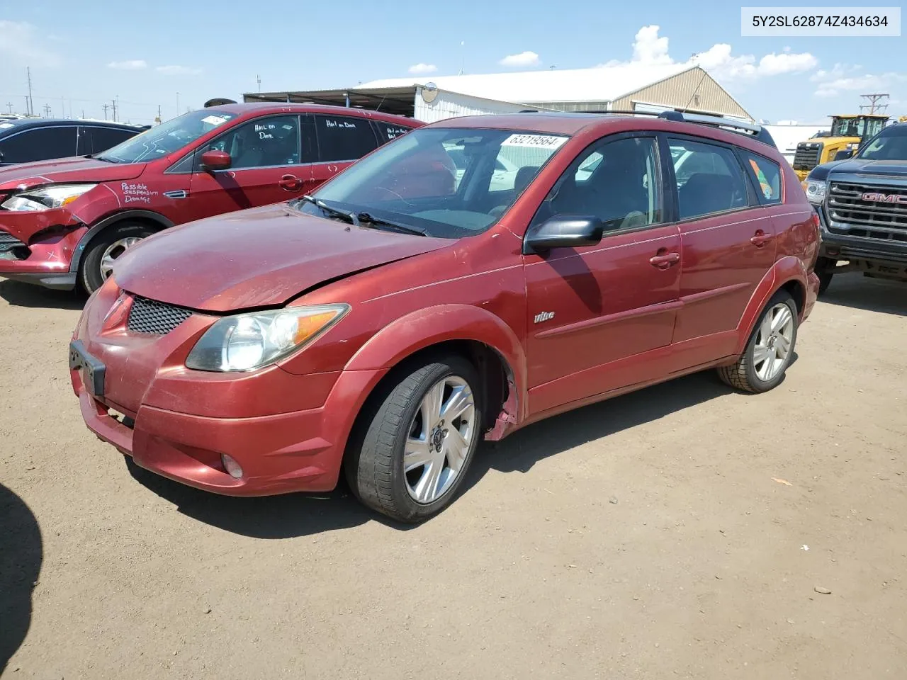 2004 Pontiac Vibe VIN: 5Y2SL62874Z434634 Lot: 63219564