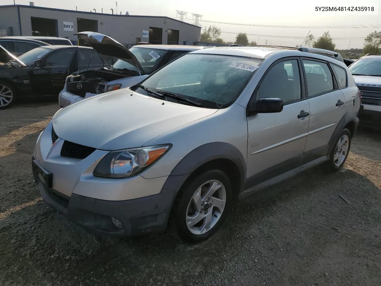 2004 Pontiac Vibe VIN: 5Y2SM64814Z435918 Lot: 71079234