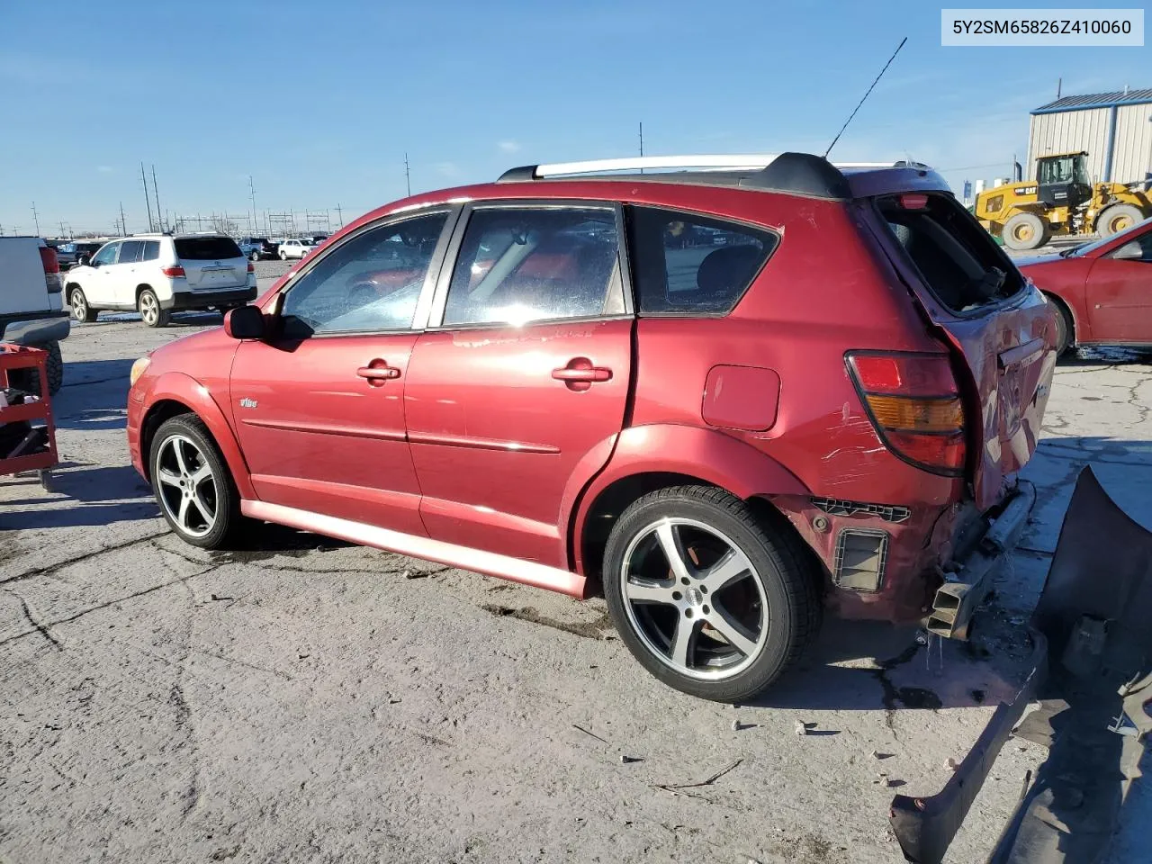 2006 Pontiac Vibe VIN: 5Y2SM65826Z410060 Lot: 38359884