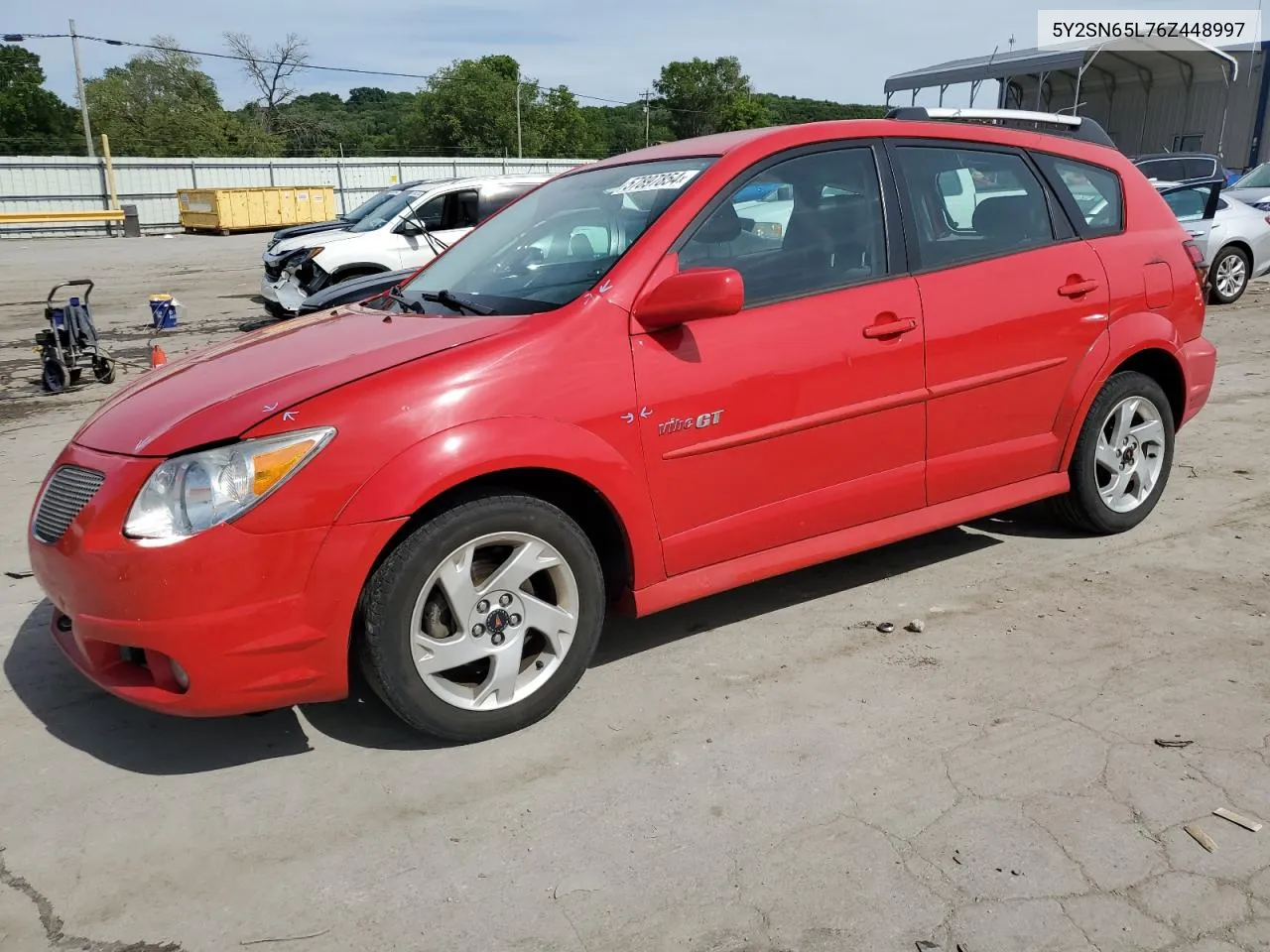 2006 Pontiac Vibe Gt VIN: 5Y2SN65L76Z448997 Lot: 57897854