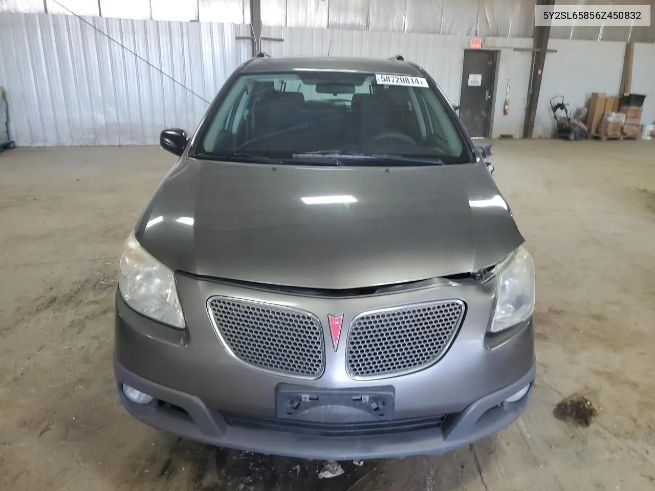 2006 Pontiac Vibe VIN: 5Y2SL65856Z450832 Lot: 58720814