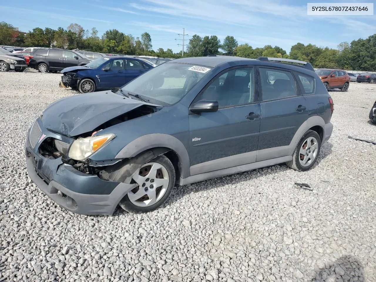 2007 Pontiac Vibe VIN: 5Y2SL67807Z437646 Lot: 69083094