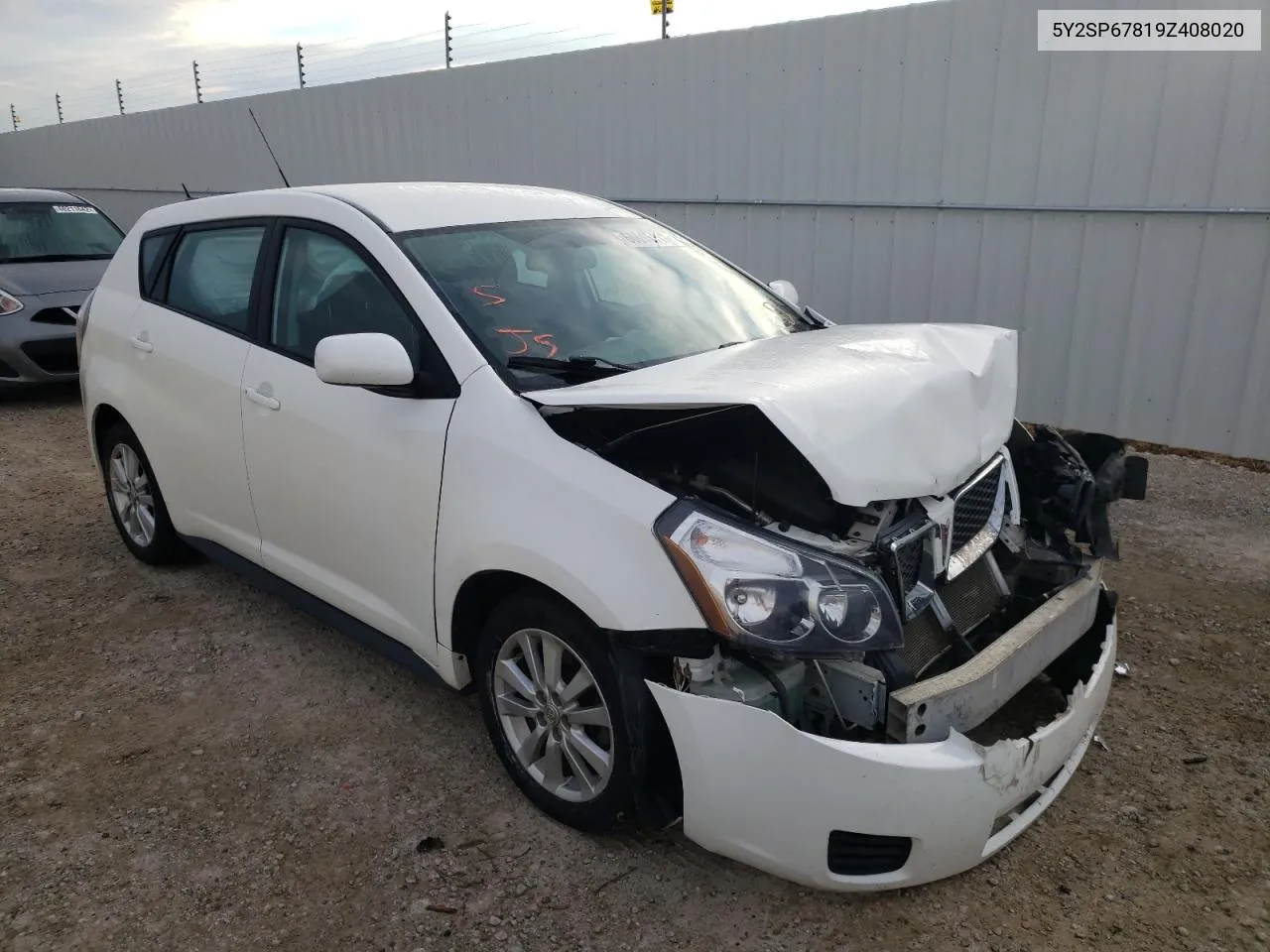 2009 Pontiac Vibe VIN: 5Y2SP67819Z408020 Lot: 60615112