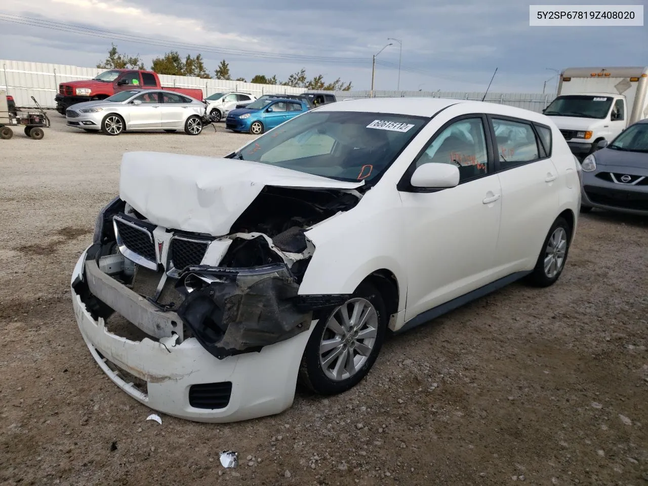 2009 Pontiac Vibe VIN: 5Y2SP67819Z408020 Lot: 60615112