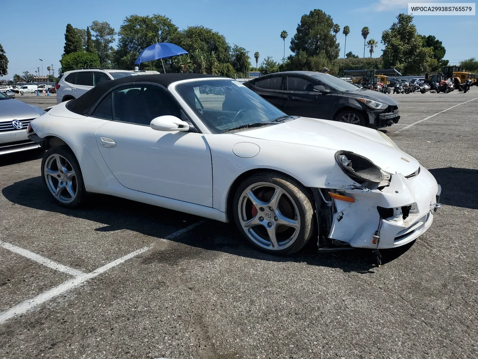 2008 Porsche 911 Carrera Cabriolet VIN: WP0CA29938S765579 Lot: 65810654