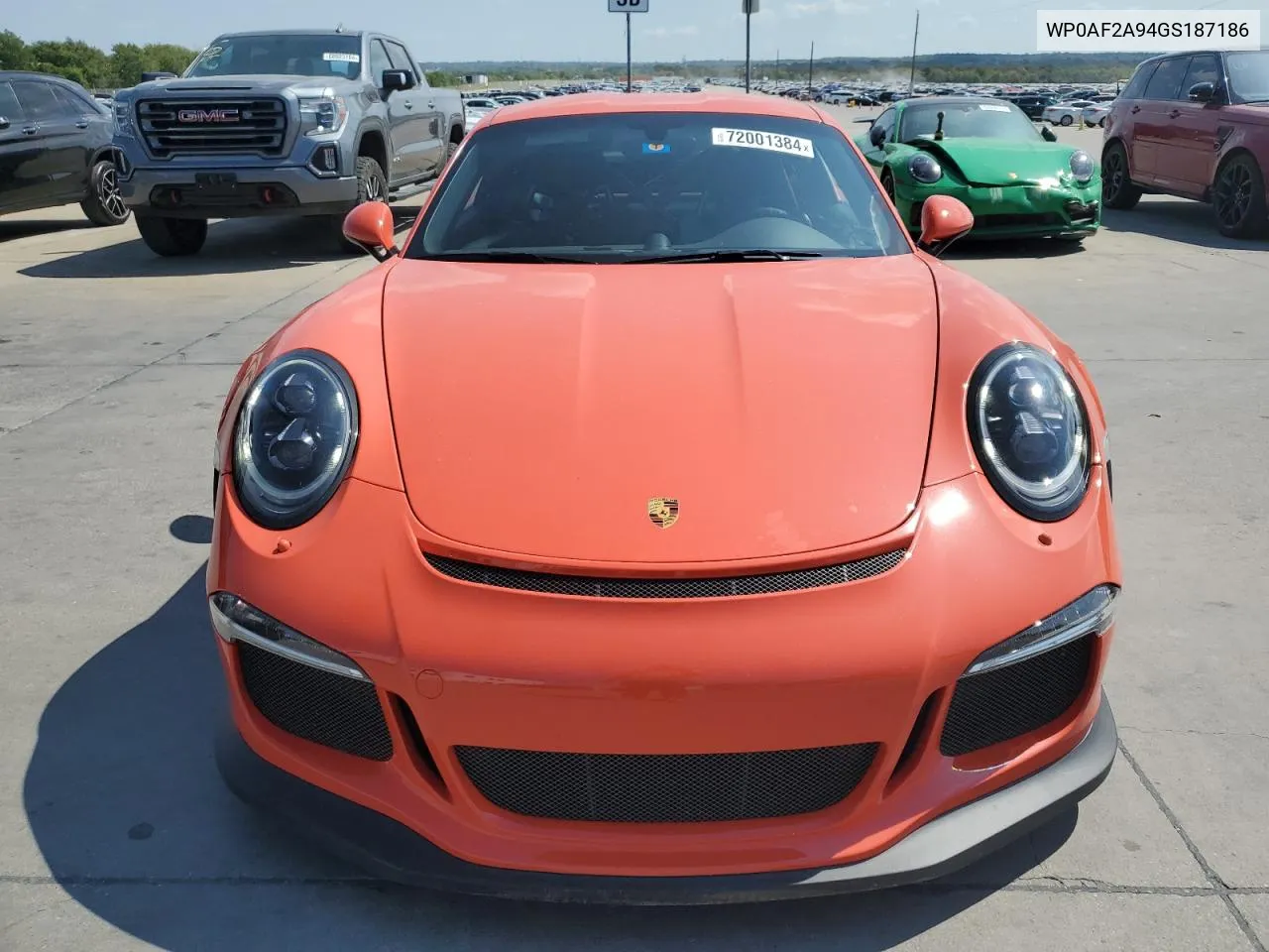 2016 Porsche 911 Gt3 Rs VIN: WP0AF2A94GS187186 Lot: 72001384